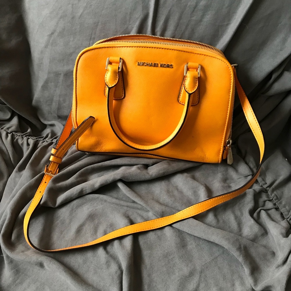 Michael Kors canary yellow crossbody